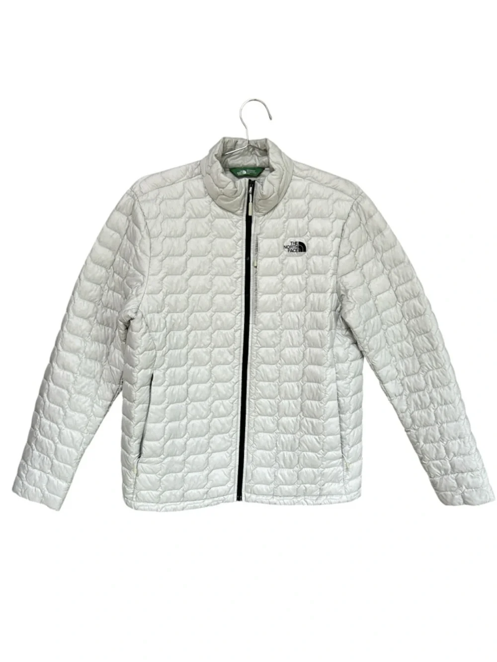 The North Face Men’s ThermoBall Eco Jacket in White, Size Medium